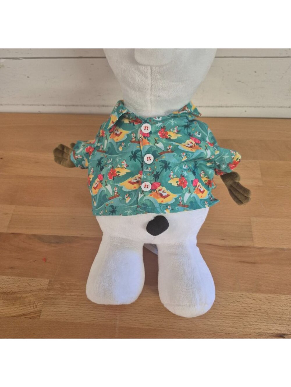 Build a Bear Disney Olaf Plush Toy With Hawaiian Shirt & Checkered Hat 13" Tall - Picture 4 of 8
